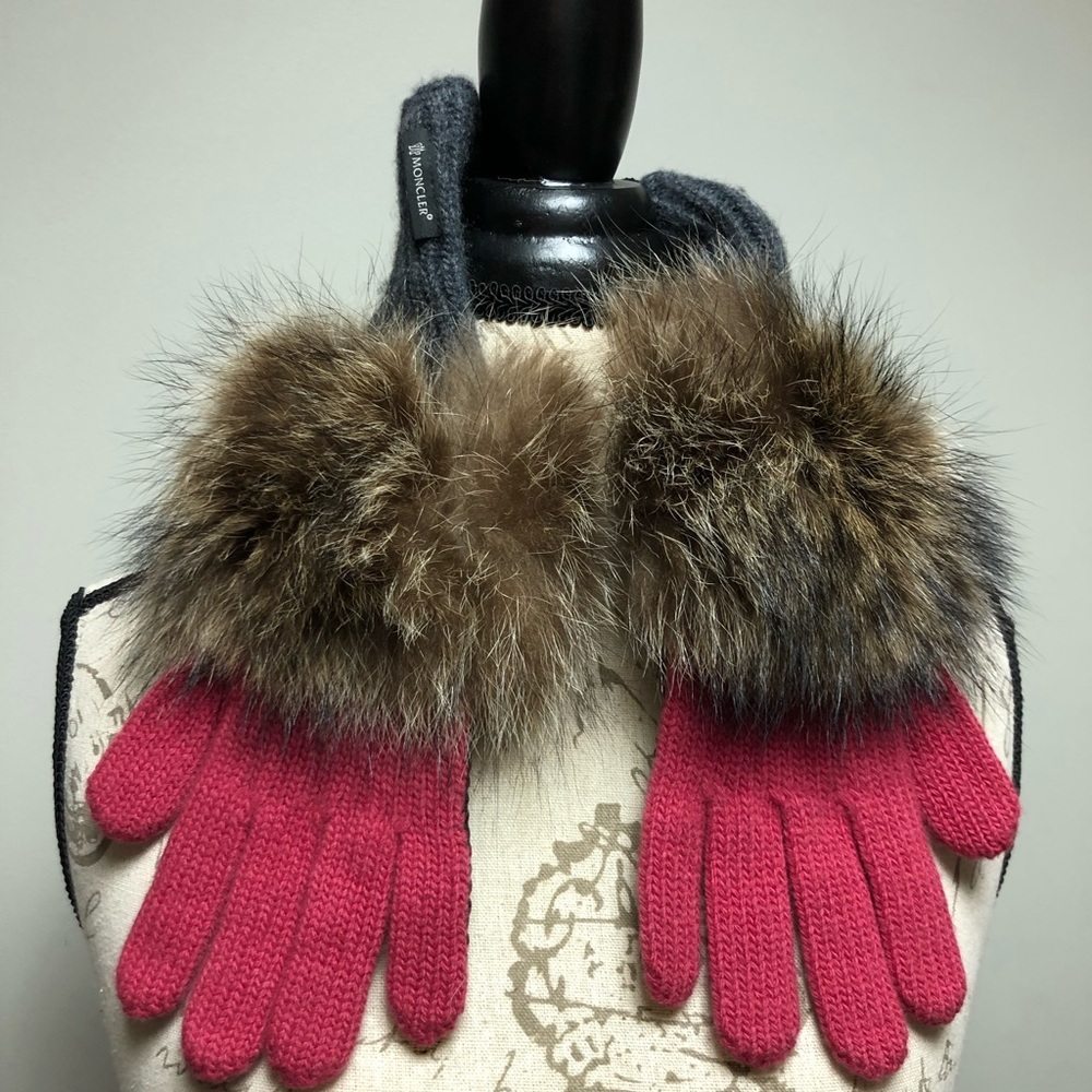 Moncler Cashmere, Wool, Leather and Marmot Fur New With Tags Size Small - Picture 2 of 8